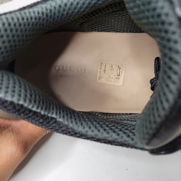 Men's EUC Black Gucci Flashtrek 543149 Italian Sneakers SZ 8 - Picture 6 of 9